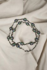 Collier Ancien Berbère Kabyle En Argent Et Émaux 