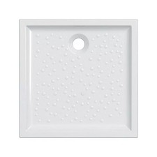 Receveur de Douche GEBERIT ALLIA Bastia à Encastrer en Grès 90x90cm Blanc Brill