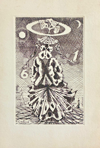 Lucien coutaud 1960 - lucien, eau-forte