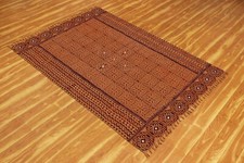 Handmade Marron Coton Tapis