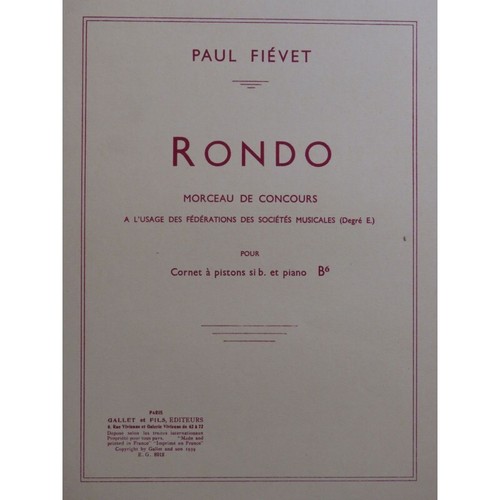 Fiévet paul rondo piano - rondo,