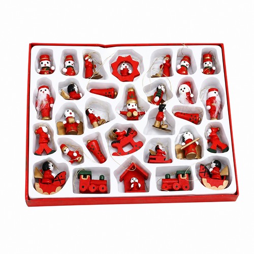 Pièces pendentif bois - 30, en