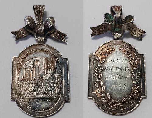 Médaille pendentif ancien - , en