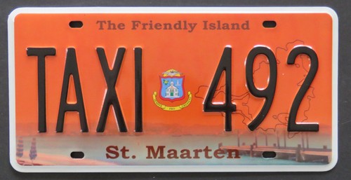 Maarten taxi license plate - st,