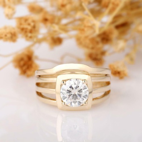 Bague mariée solitaire - de,