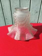 Tulipe Verre Dépoli Art-Déco