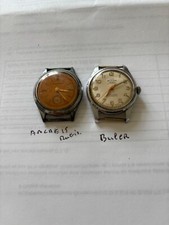 2 montres homme vintage 1 buler+une montre mécanique à réparer