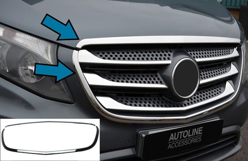 Cadre grille chrome couvre - grille,