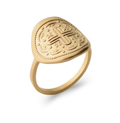 Bague pièce médaille motif - pièce,