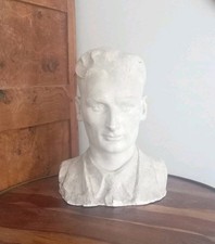 Raymond SUDRE (1870-1962) – Buste, plâtre d’atelier dédicacé – 1937 – Art Déco