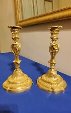 Paire de Flambeaux en bronzes