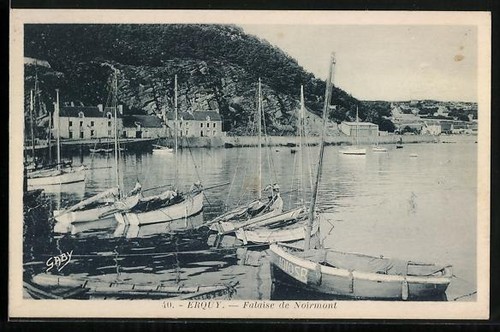 Cpa erquy falaise noirmont - erquy,,