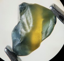 Saphir bicolore bleu jaune