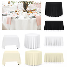 1–10Pcs Nappe Rectangulaire Carrée Ronde En Polyester NEUF