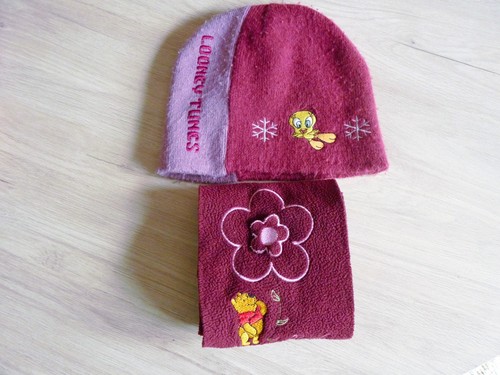 Bonnet écharpe fille titi - bonnet,
