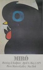 Joan MIRO : La poule noire - Affiche originale signée