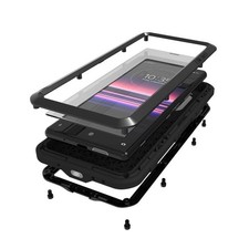 Coque pour Sony Xperia 5 Anti-pluie Antichoc 3m Intégrale Powerful Love Mei Noir