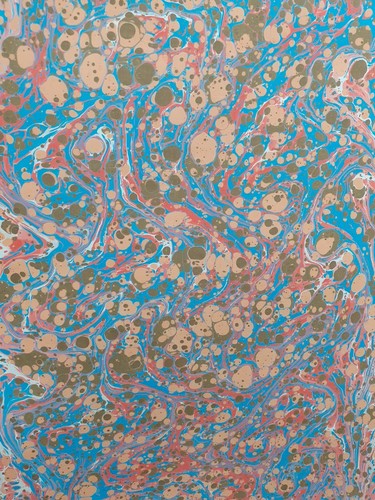 Papier marbré cuve - papier, à
