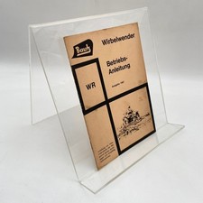 Bautz Wirbelwender WR Manuel D'Utilisation Entretien 1967