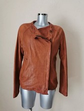GIORGIO BRATO -  BLOUSON PERFECTO - CUIR - CAMEL - TAILLE 40/42 FR