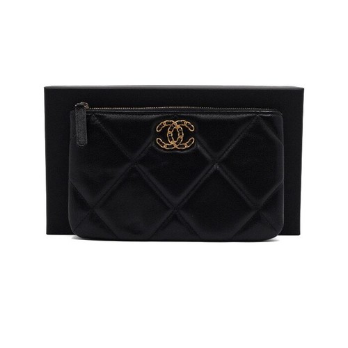 Chanel pochette clutch cuir - chanel,