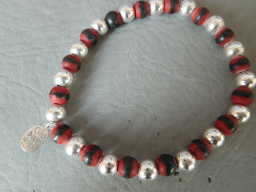 Clio blue bracelet - bracelet, elastique