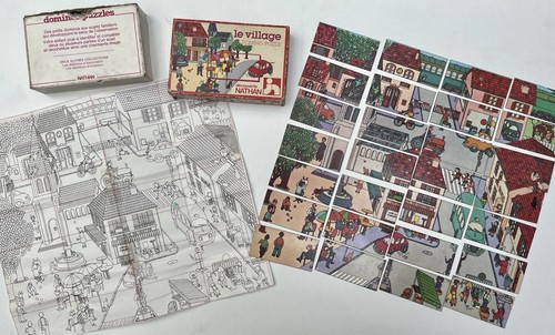 Domino puzzle village jeu - domino-puzzle,
