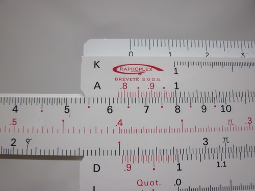 Règle calcul graphoplex - règle, à