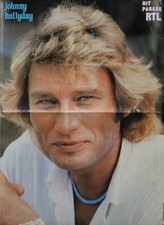 "Johnny HALLYDAY + Elvis PRESLEY + Francis CABREL + TRUST" Poster original 1980