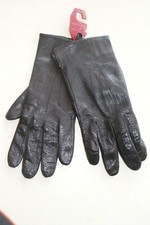 Paire de gants noire en cuir