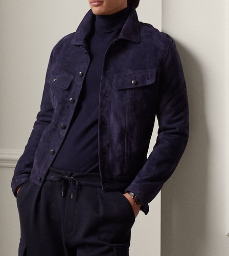 Hommes veste cuir slim fit - hommes,
