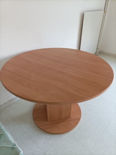 Table ronde avec rallonge - table,