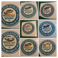 Autocollant MERCEDES Je suis écolo je garde ma vieille auto