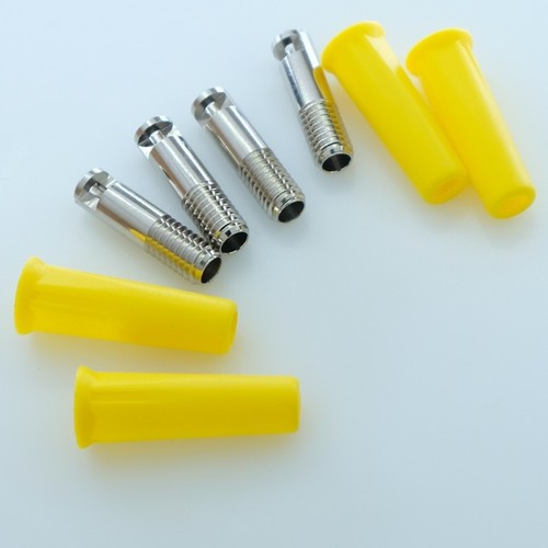 Fiche banane 4mm femelle - , jaune