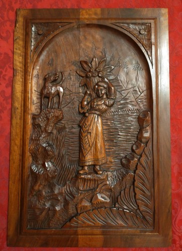 Panneau décoratif sculpté - panneau,