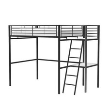 Lit mezzanine avec bureau en