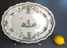 Faience Du Sud Ouest - Plat  Moncaut / Bordeaux  XVIIIe