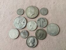 Lot De 11 Pièces Argent Étrangers
