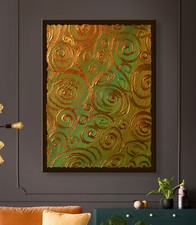 ABSTRAIT Toile Image Rouge Verte Décor Mur Tableau Moderne Peinture Imprimé XXL