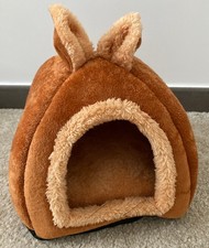 Igloo maison dôme cabane coussin pour petit chat, lapin 25 x 25 x 25 cm