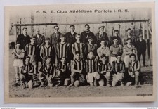 Pont sur Seine 1935 (Aube) - L'Equipe de Football F.S.T. Club Athlétique Pontois