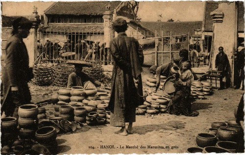 Cpa vietnam hanoi marche - cpa, ak