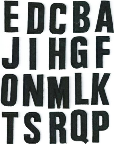 Lettre lettres floquer - lettre, à