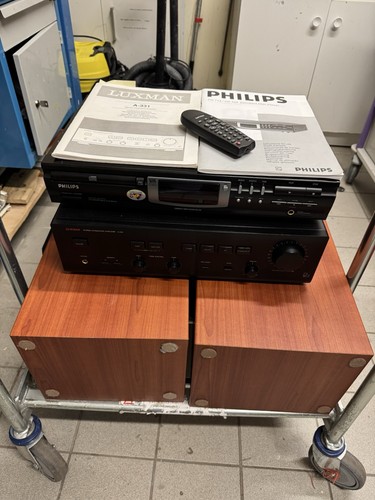 Lot enceinte ampli lecteur - +,