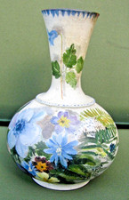 Alcaraza, Bouteille à eau fraiche peinte à la main, Vintage