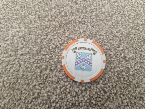 Boule golf poker chip - golf,
