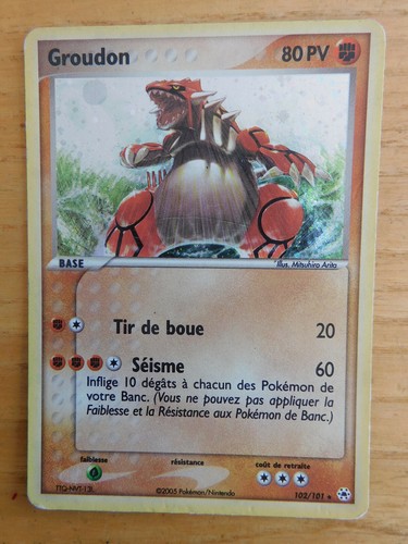 Carte pokemon groudon - carte,