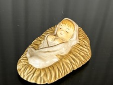Figurine Goebel santon poupée Jésus en paille 7 cm. 1 choix. Excellent état