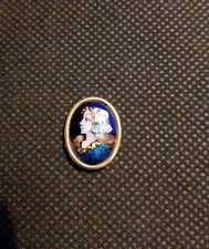 Médaillon Ancien Limoges Blanchet Pendentif Or Email Limoges Portrait Bijoux