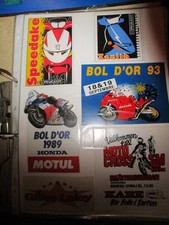6 AUTOCOLLANTS MOTO GILLES